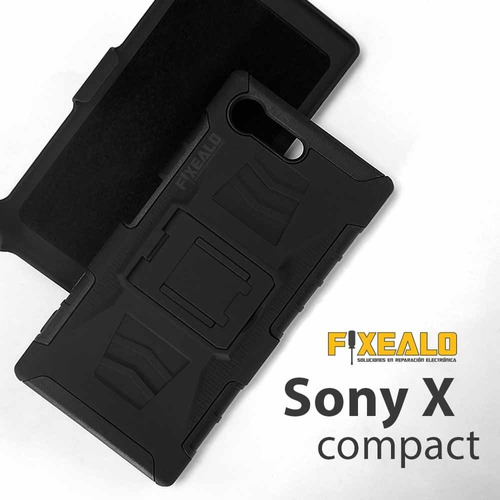 Funda Case Sony Xperia + Mica Completa Rudo Protector Clip
