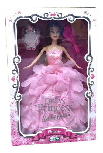 Muñeca Princesa Princess Birthday Special Vestido Rosa 