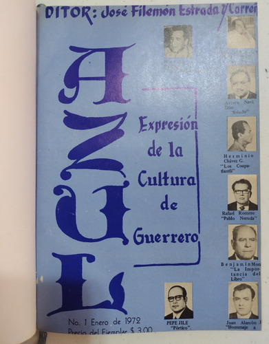 José Filemón Estrada. Revista Azul. Firmado  (Reacondicionado)