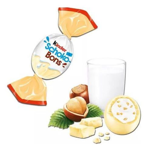Chocolate branco Kinder schoko bons white 2 pacotes de 200g