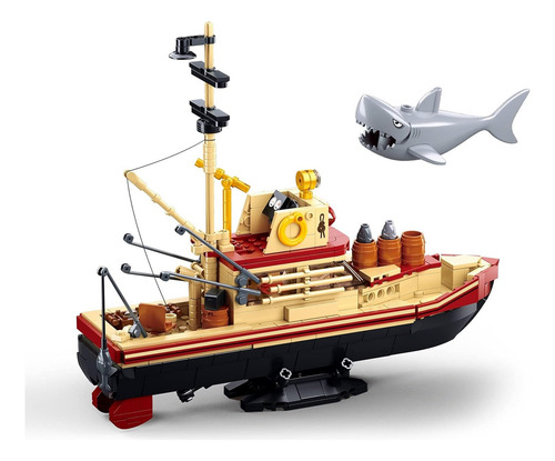 Set De Construcción Sluban Barcos Building Blocks 592 Piezas En Caja