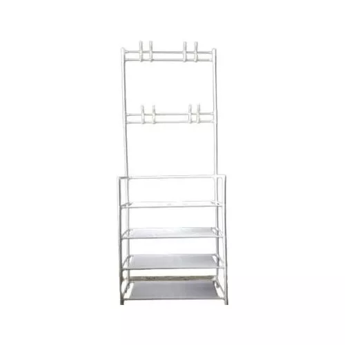  YAWEDA Zapatero organizador de entrada de armario, perchero,  zapatero 4 en 1 para entrada, organizador multifuncional de pasillo (color  blanco y gris, tamaño: 23.6 x 13.0 x 66.9 in) : Hogar y Cocina