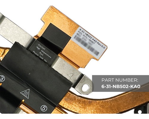 Cooler E Dissipador Interno Notebook 2am E550 6-31-nb502-ka0