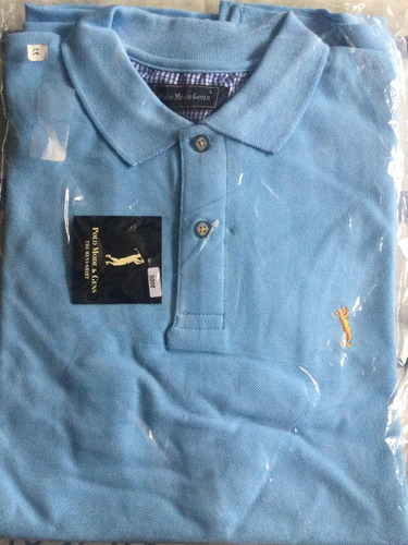 Playera Polo Mode & Gems Azul Grande Nueva Y Sellada