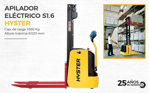 Imagen 8 de 8 de Apilador Eléctrico Hombre Caminando 1600kg Hyster S1.6