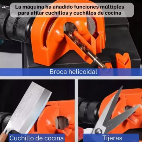 Afilador De Brocas 2-16mm Multiusos Con Disco Reemplazable
