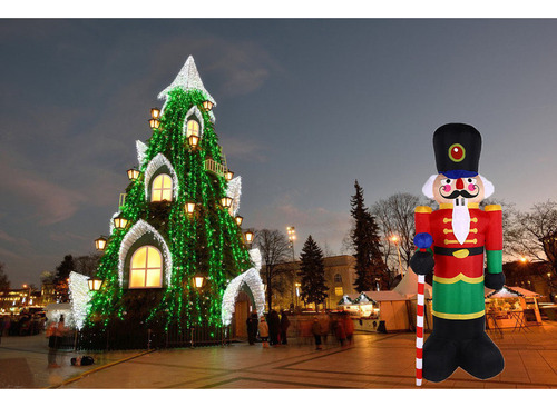 . Cascanueces Inflable Navideño De 2,4 M For Decoración