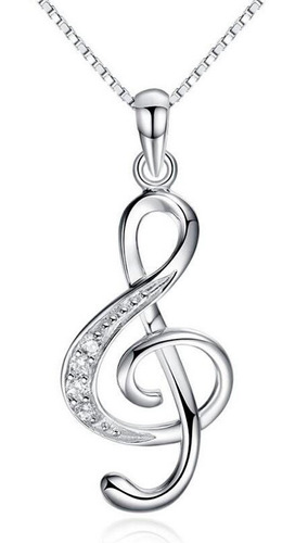 Regalo Clave Sol Música Amor Corazón Mamá Swarovski Element