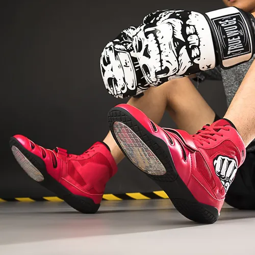 L Zapatos De Boxeo Profesionales Y Botas De Lucha Libre