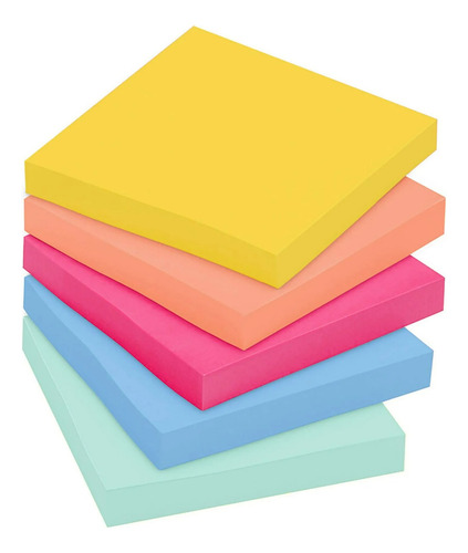 Notas Adhesivas Post-it Originales 76mm X 76mm 5 Bloques