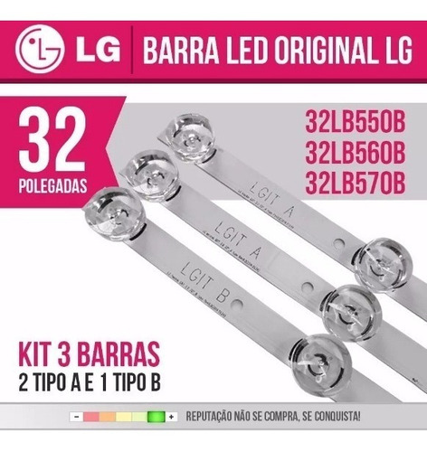 Kit Barras Led LG 32ly340 32lx330 32lb560