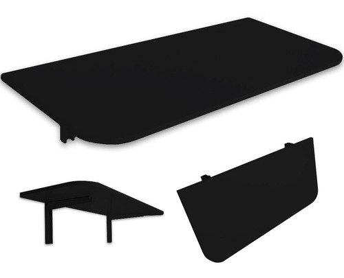 Mesa De Parede Dobrável 100x50cm Preto