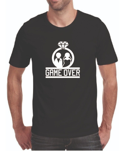 Playera Camiseta Gamer Over Playera Boda Game Over 
