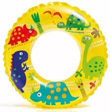 Salvavidas 61 Cm De 6 A 10 Años Azul Amarillo Blanco Intex