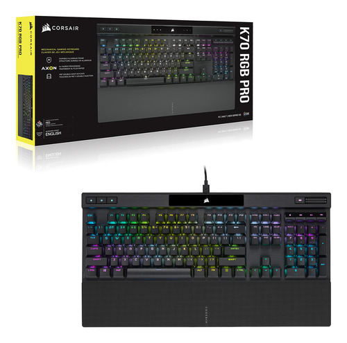 Teclado Corsair K70 Rgb Pro Cableado Mecánico Qwerty Negro