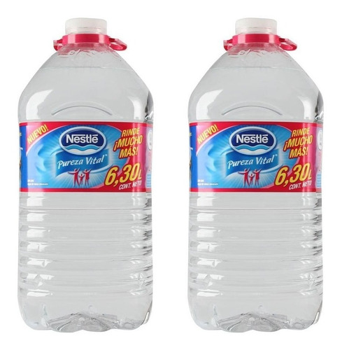 Bidon Agua Nestle 6,3 Litros X2 Zetta Bebidas 