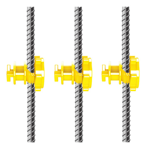 Kit 15 Vergalhão 1,50m 8mm 5/16 Com Isolador Regulável Uv