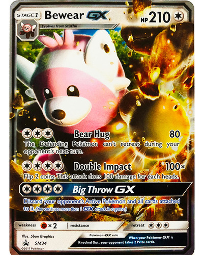 Bewear Gx Sm34 - Promo Pokemon Tcg