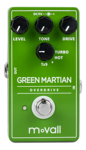 Pedal De Efectos De Guitarra Movall Mp105 Green Martian Over