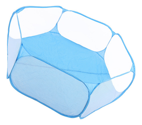 Jaula Portátil Azul Para Mascotas, Carpa, Corralito Para Ani