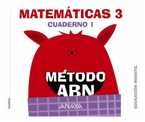 Libro Nivel Iii Cuaderno Matemáticas 1  Abn  Infantil 5 Añ