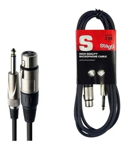 Cable Stagg Smc6xp Canon - Plug 6mts Profesional