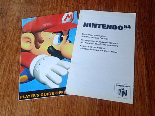 Folleto E Insert De Nintendo 64