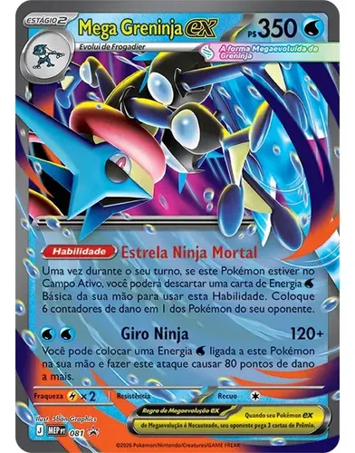 Pokémon Tcg Me05 Box Mega Greninja Ex - Copag 37372 | MercadoLivre