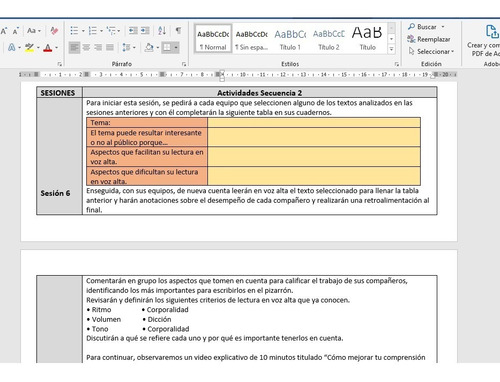 Planeaciones Secundaria Español Ciclo 2022-2023
