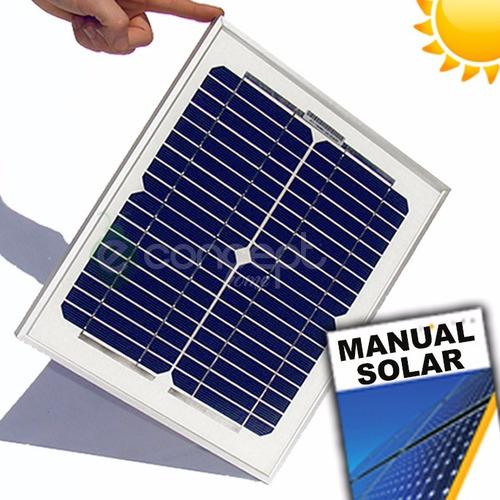 Panel Solar Fotovoltaico 10watts Para Cargar Baterías 12v