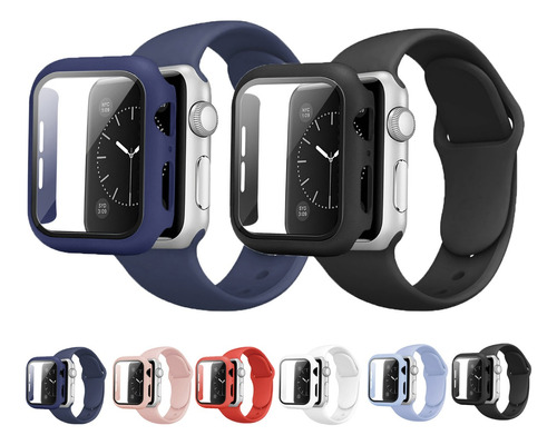 Correa+carcasa Mayoreo -para Apple Watch 38/40/41/42/44/45