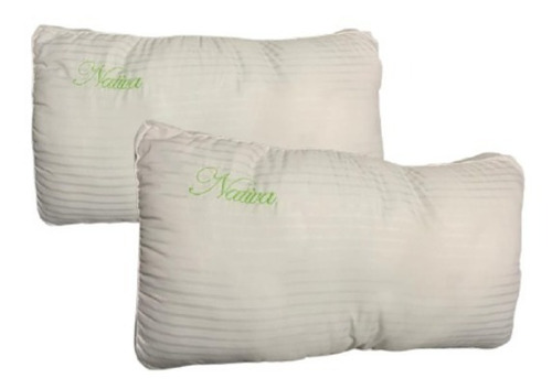 Imagen 2 de 5 de Almohada X 2 Nativa De Fibras Huecas 70x40 Cm Fiberball