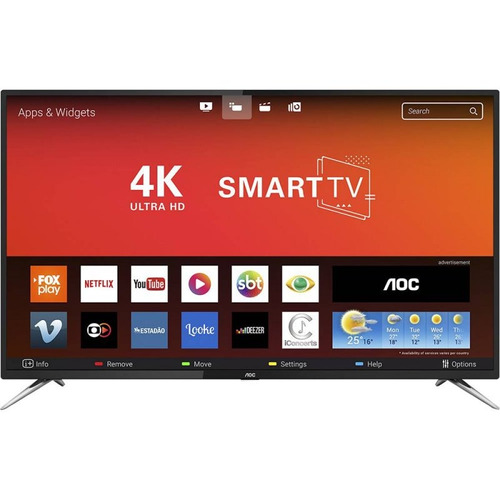 Smart Tv Aoc 50  Led Ultra Hd 4k Le50u7970s Wi-fi App Galle