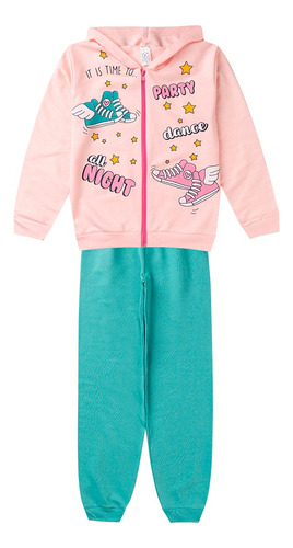 Kit 3 Conjunto De Moletom Menina Roupa Infantil De Frio