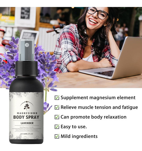 Spray De Magnesio Con Lavanda