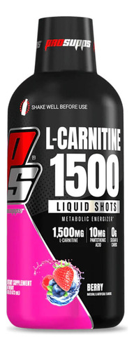 Prosupps L-carnitine 1500 Liquid Shots Quemador Grasa Liquido 473 Ml Berry