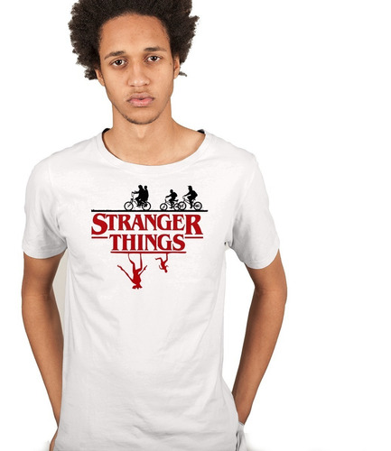 Remera Nock Tributo Stranger Things 100% Algodón