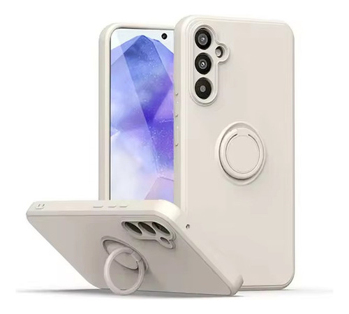 Funda De Silicona Liquid Ring Para Samsung A56 A36 A26 A16 A34 A15 A25 A35 A53 A52 A33 A13 A14 A54 Galaxy A55 5g