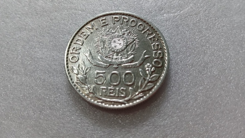 Moeda De 500 Réis De 1913 Prata 900 Estrela Soltas Ml 04 (Usado)