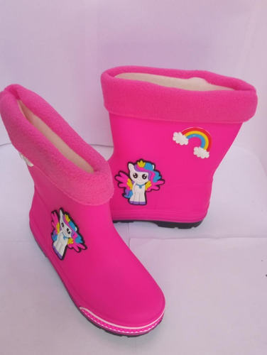 Botas De Agua Para Niñas Unicornio