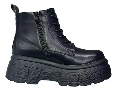 Botines Con Plataforma Y Cierres Full Tendencia Envio Gratis