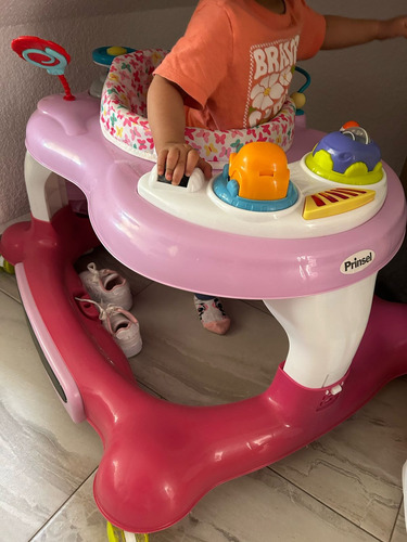 Remato Andadera Mecedora Multiactivity Prinsel 3 En 1 Rosa (Usado)