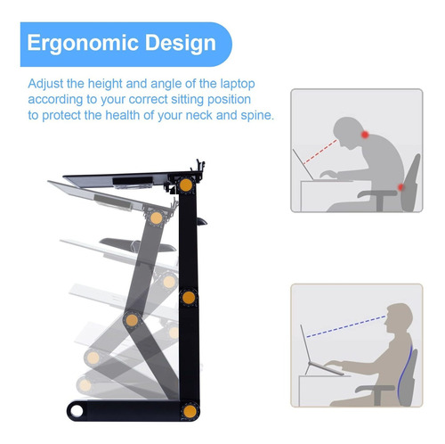 Uten Soporte Ajustable Para Laptop Hasta 17 Mesa Cama Tv