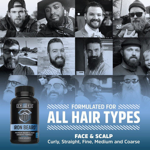 Imagen 4 de 5 de Barba Perfecta Con Iron Beard Maximiza Volumen 60 Capsulas