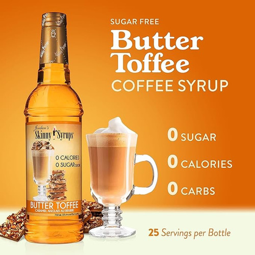 Jordan's Skinny Syrups Butter Toffee 750 Ml