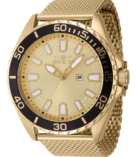 comprar Relógio Invicta Pro Diver 46902 Pulseira Em Aço Banho Ouro18