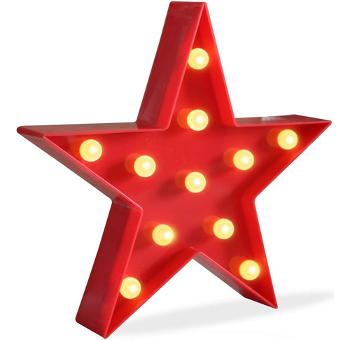 Pooqla Marquesina Con Luz Led En Forma De Estrella, Carpa Il