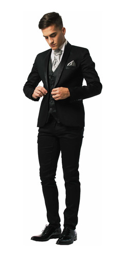 Imagen 3 de 3 de Saco Smoking Aplaca