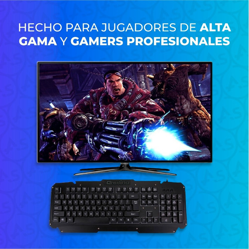 Imagen 6 de 10 de Teclado Gamer Pc Retroiluminado Luces Led Profesional Usb