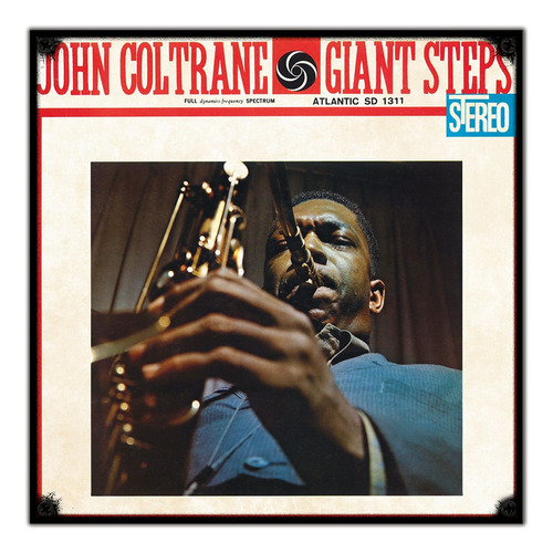 #133 - Cuadro Vintage 30 X 30 Cm / John Coltrane Jazz Saxo 